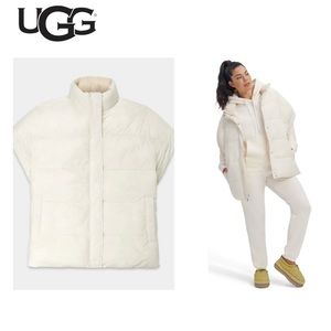 UGG Women's Sydnee PUFFER VEST X-Small
Reversible Cream Tan Zipper OVERSIZED